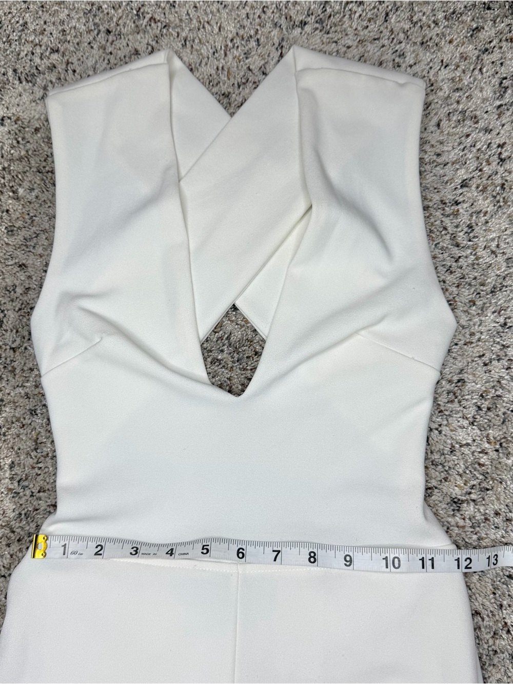 Lulus Thinking Out Loud White Backless Jumpsuit Extra Small Bridal Bride Wedding - Picture 8 of 10